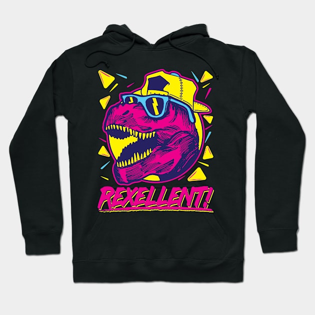 80s 90s Shirt - Rexcellent Hoodie by redbarron